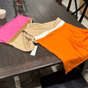 Vibrant Pink and Orange Women's Scarf